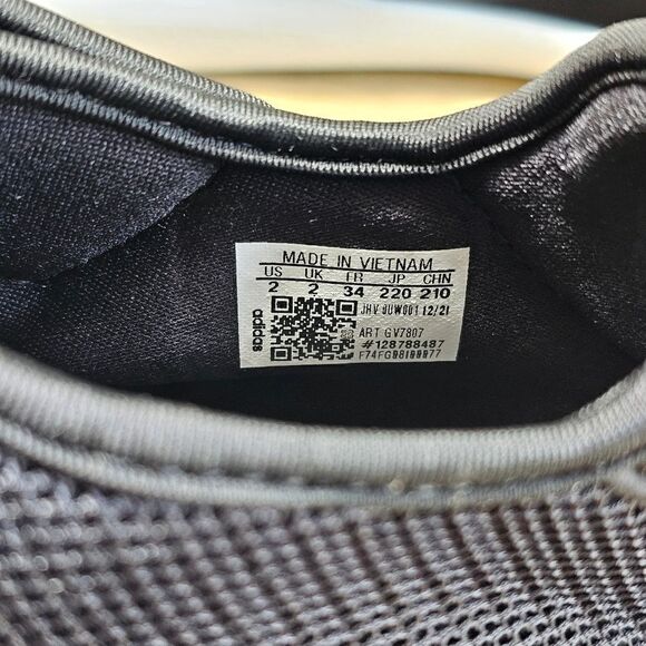 Adidas Altaventure Sport Swim Sandals Water Shoes Oreo Black Grey White 2Y New - Picture 8 of 12